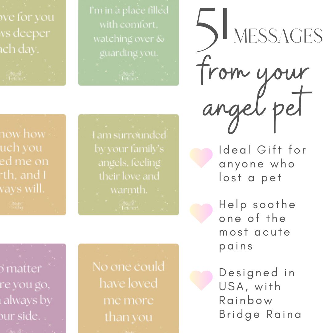 Pet Loss Sympathy Cards - Messages from My Pet Angel